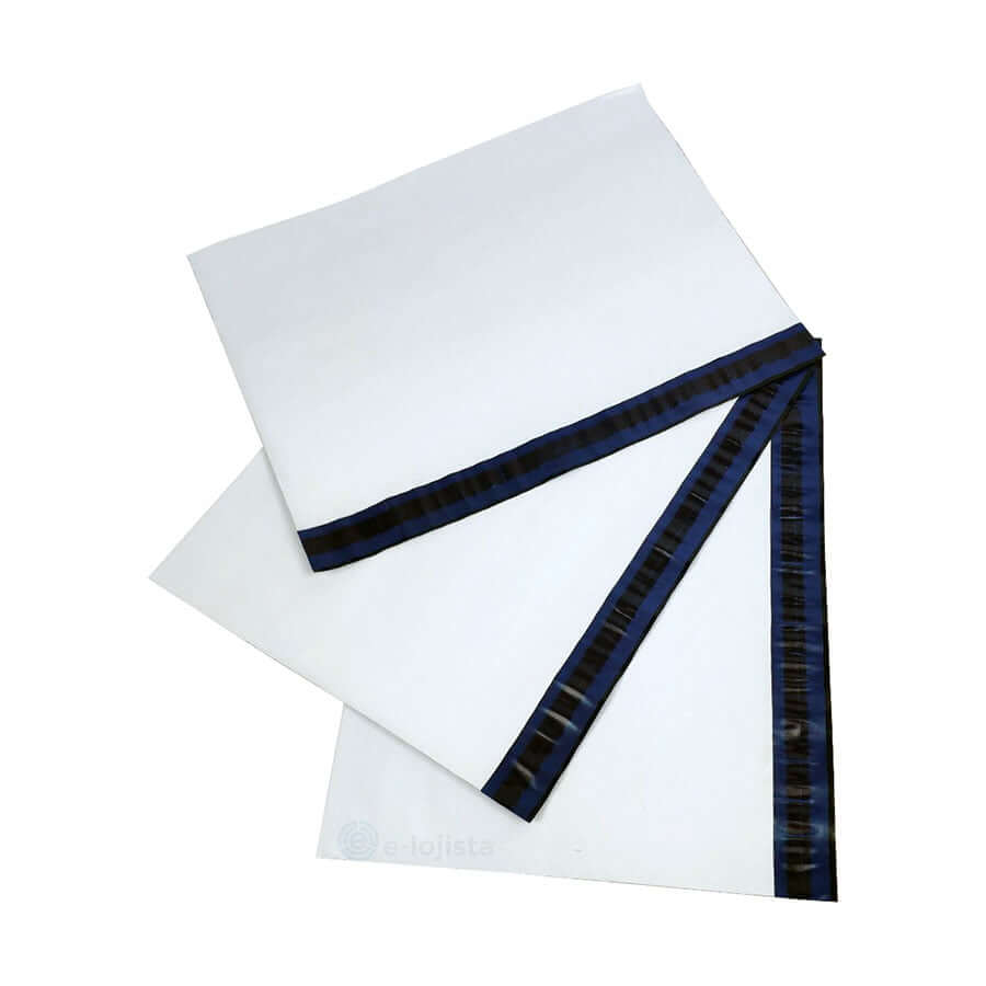 40 x 40 - Envelope plástico de segurança coextrusado com lacre inviolável tipo correios para loja virtual