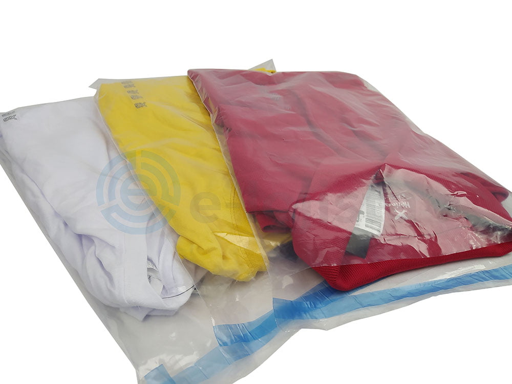 Embalagem Plástica Saco Transparente 30x40 Para Camiseta Cola Abre Fecha