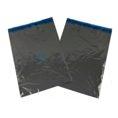 35 x 50 eco - Envelope plástico de segurança CINZA com lacre inviolável tipo correios para loja virtual