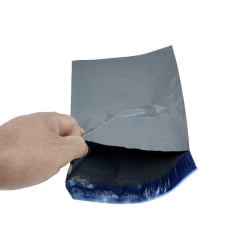 19x25 - Envelope plástico de segurança ecológico para embalagem via correio confeccionado em material reciclado